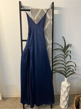 Satin Low Back Gown